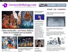 Tablet Screenshot of carnavaldemalaga.com